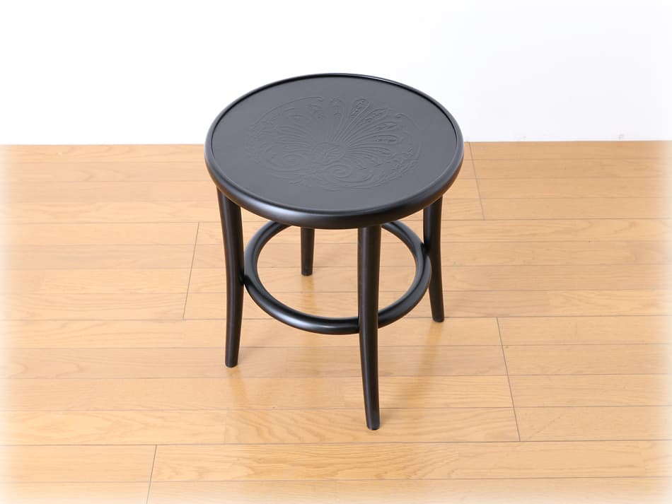トンTON ベントスツール No60 リングレッグRing leg / ウレタン・ブラック