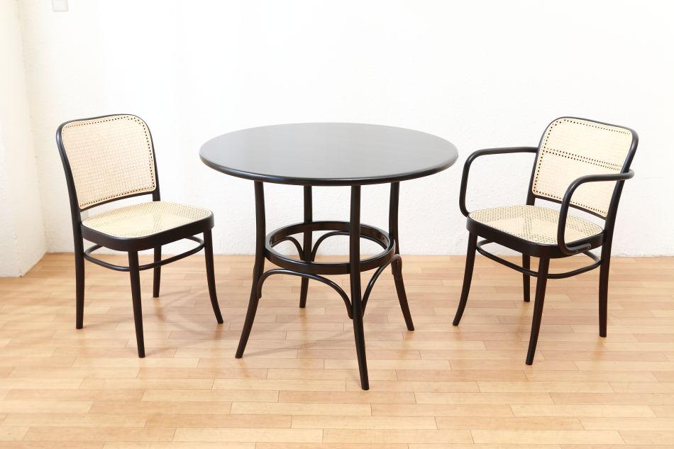 【中古再生品】 トンTON ベントウッド テーブルTable No152 スクエアSQUARE / ダークウェンジ | 11枚目